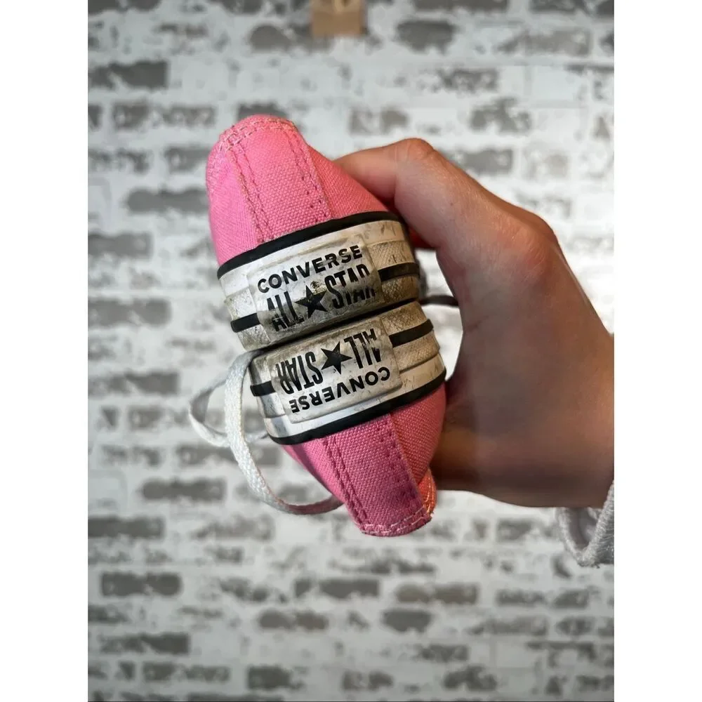 Converse | kids pink lace up shoes youth 11